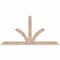 Ekena Millwork Richland Smooth Timber Gable Bracket, Douglas Fir, 60"W x 30"H x 1 1/2"D x 3 1/2"F, 12/12 Pitch GBW060X30X0204RIC00SDF - alternate 1